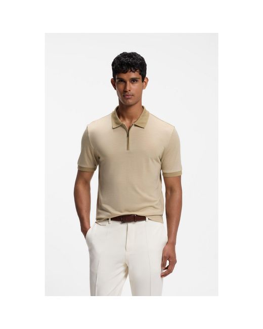 Boss Natural Regular-Fit Polo Shirt for men