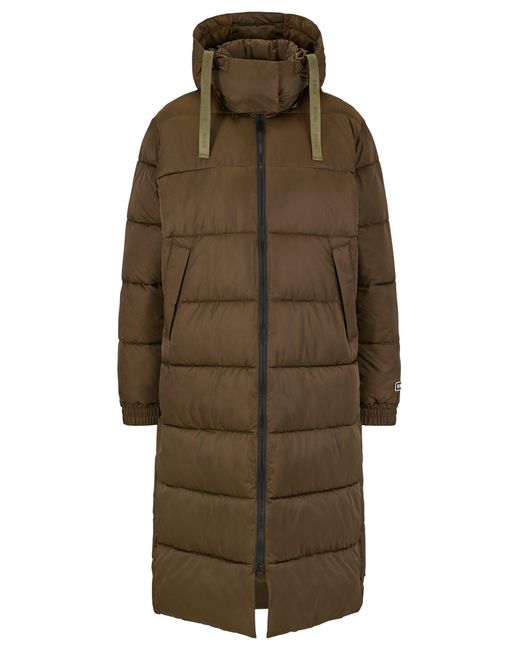 Veste matelassée en tissu recyclé déperlant HUGO en coloris Brown