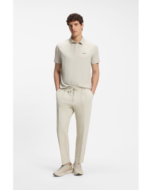 Boss Active Poloshirt Mit Feuchtigkeitsregulierung in White für Herren
