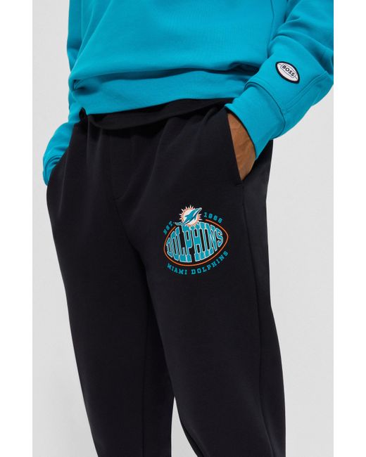 BOSS x NFL Collaborative Branding Cotton-Blend Tracksuit Pants