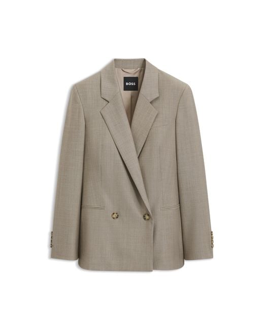 Boss Gray Regular-Fit Blazer