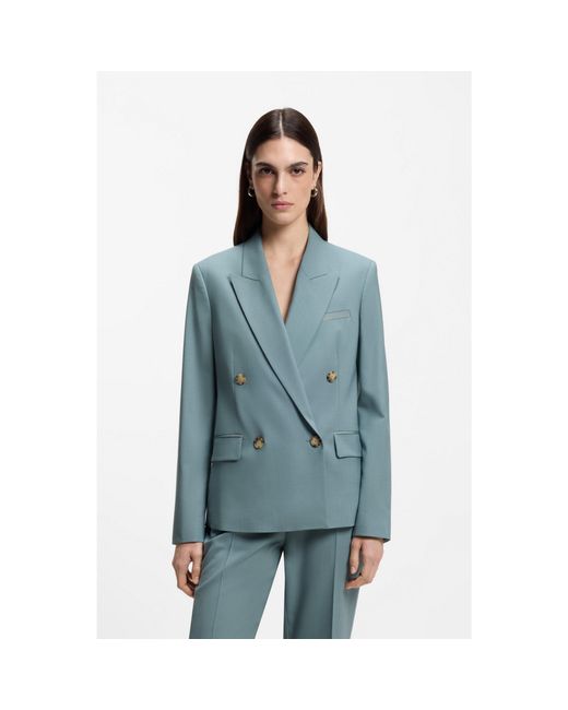 Boss Blue Regular-Fit Blazer