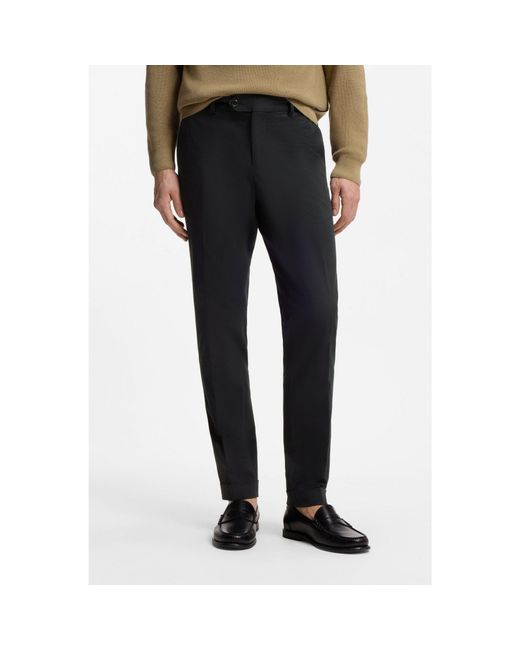 Boss Blue Slim-Fit Trousers for men