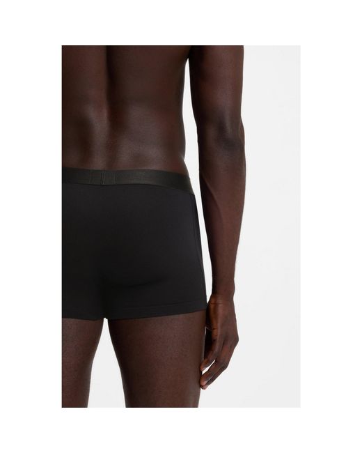 Boss Black Three-Pack Of Stretch-Cotton Trunks With Logo Waistbands for men
