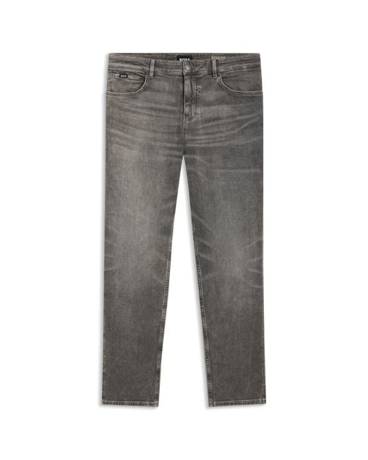 Boss Gray Maine Regular-Fit Jeans for men
