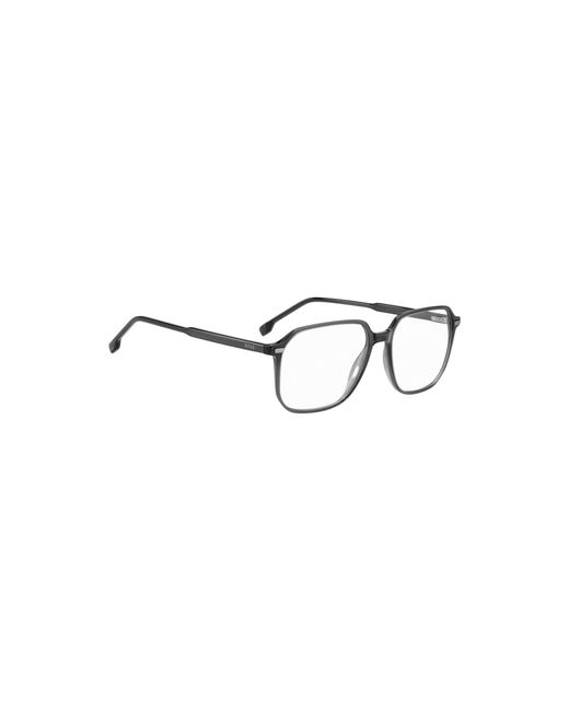 Boss Gray Dark- Optical Frames With-Tone Trims for men