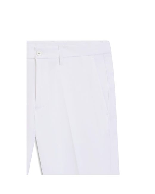 Boss White Slim-Fit Technical Trousers With Four-Way Stretch for men