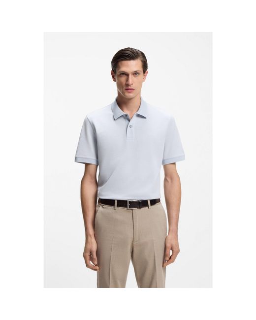 Boss White Pallas Polo Shirt for men