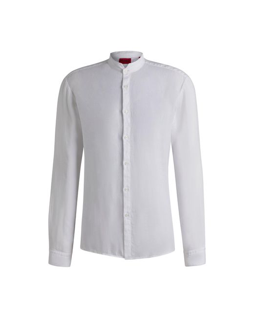 HUGO White Slim-Fit Shirt for men