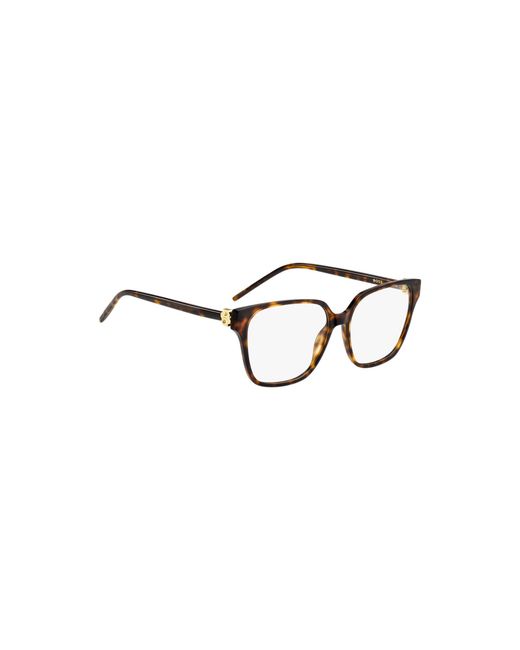 Boss Metallic Havana-Acetate Optical Frames With Double B Monogram