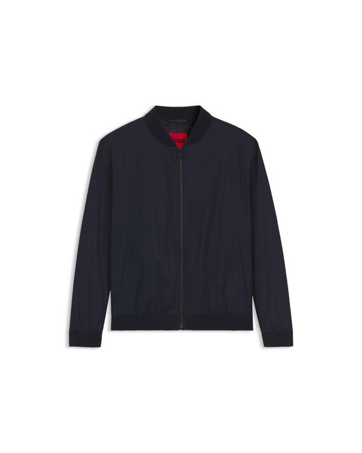 HUGO Blue Slim-Fit Zip-Up Jacket for men