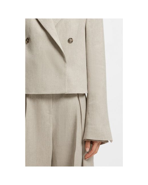 Boss Natural Cropped Blazer