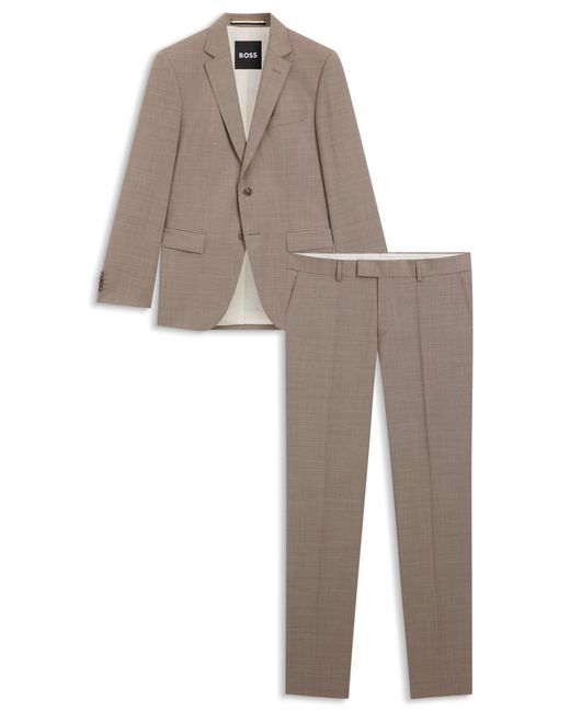 Boss White Light Beige Men's Business Suits Size 36r for men