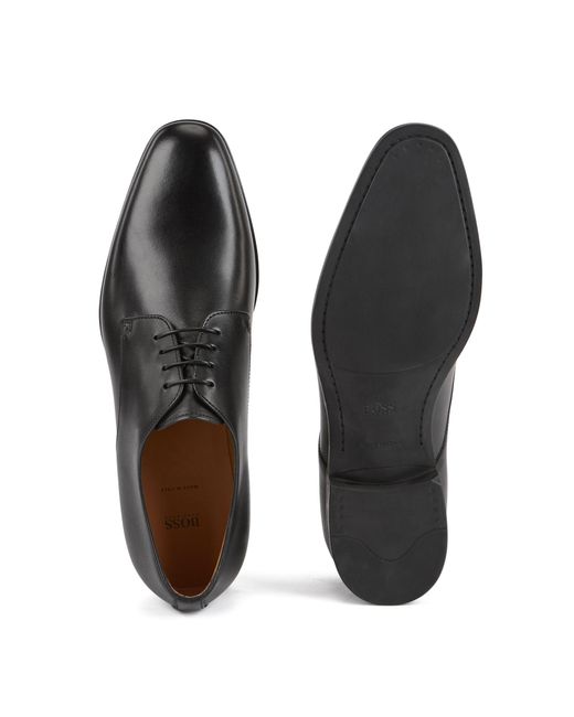 hugo boss black leather shoes