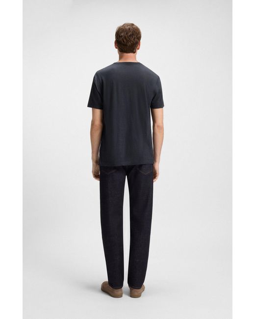 Boss Dark Blue Men's T-shirts Size M for men