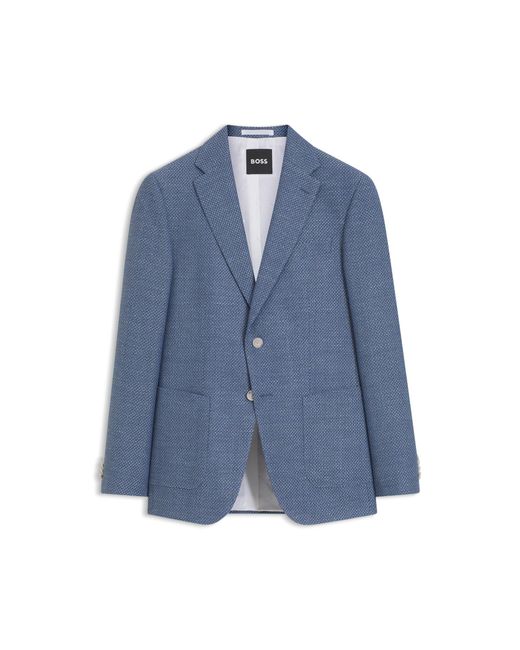 Boss Blue Slim-Fit Blazer for men