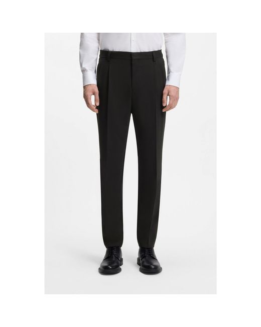 HUGO Black Extra-Slim-Fit Trousers for men