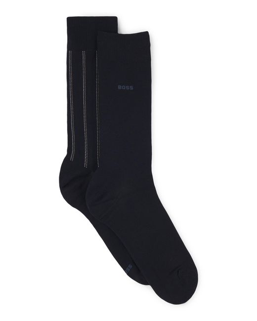 Boss Black Dark Blue Men's Business Socks Size 7-13 for men