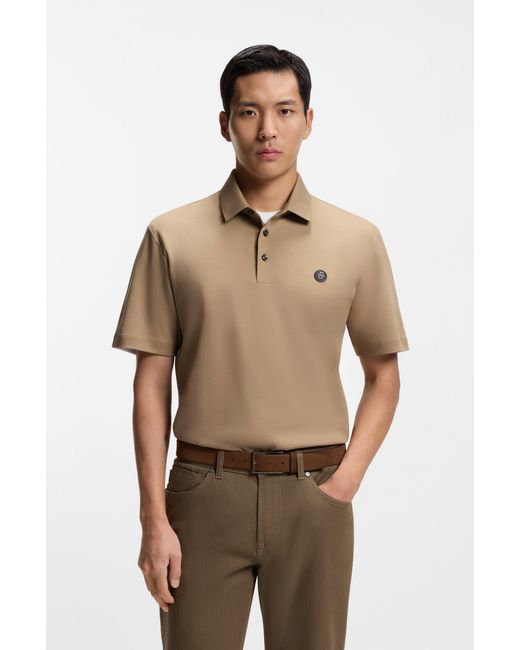 Boss Natural Khaki Men's Polo Shirts Size Xxxl for men