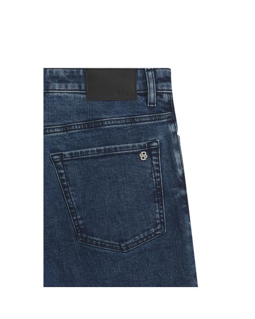 Boss Blue Maine Regular-Fit Jeans for men