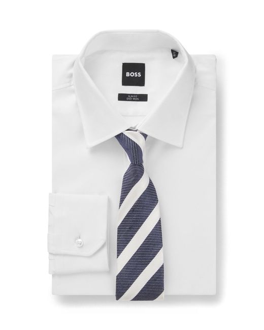 Cravatta di Boss in White da Uomo
