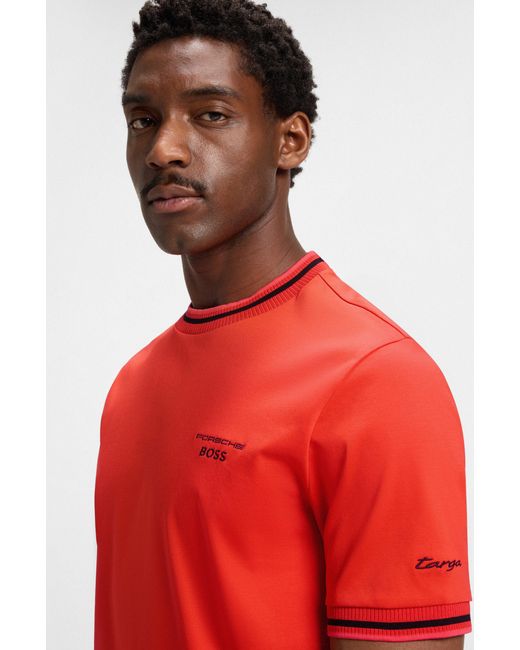 Boss Red Dark Orange Men's T-shirts Size M for men