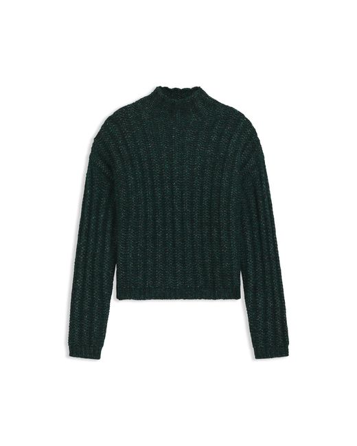 HUGO Green Knitted Sweater With Ribbed Structure