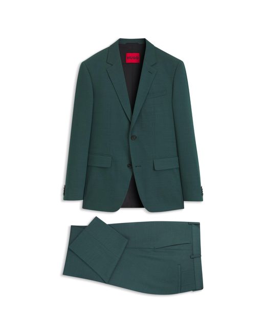 HUGO Green Two-Piece Slim-Fit Suit for men