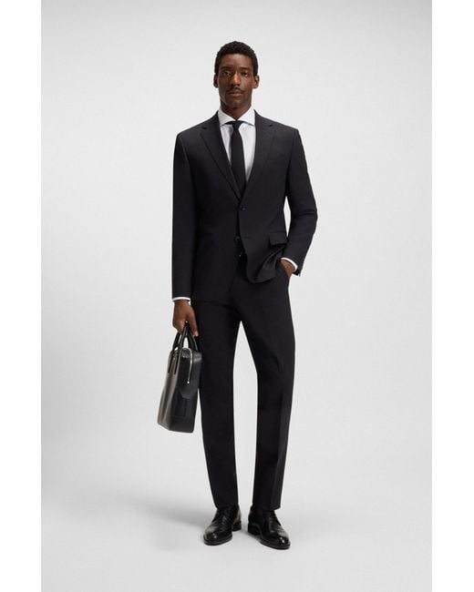Boss Slim-Fit Hemd Aus Knitterfreier Oxford-Baumwolle in White für Herren