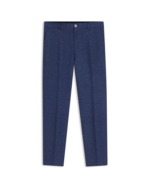 Boss Blue Formal Trousers for men