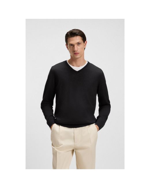 Boss Black V-Neck Sweater for men