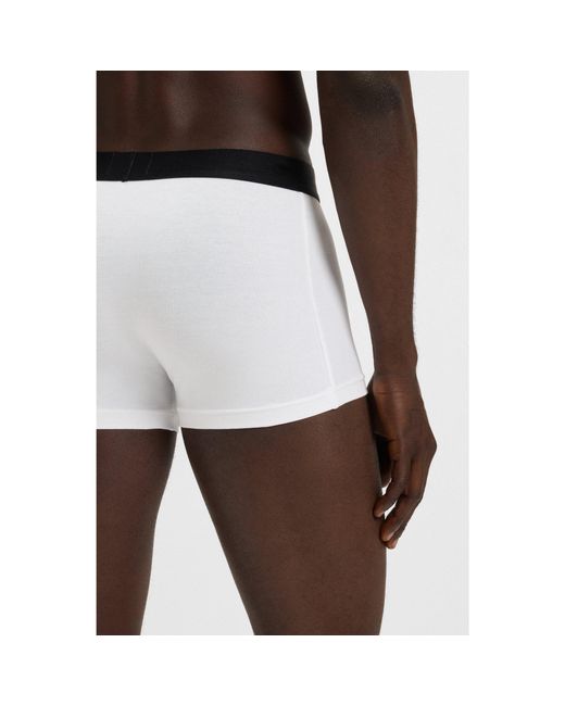 Boss White Three-Pack Of Trunks for men