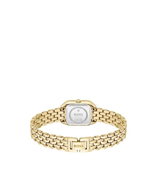 Boss Metallic Mae Petite-Tone Watch With Crystal-Set Bezel
