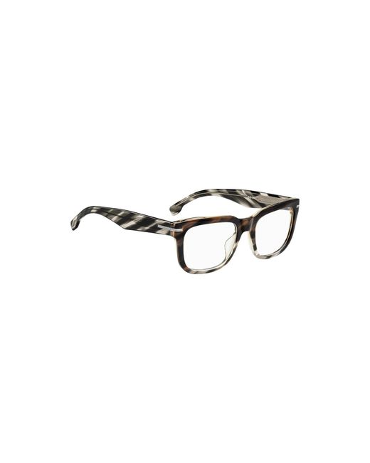 Boss Multicolor Acetate Optical Frames With Temple Logo for men