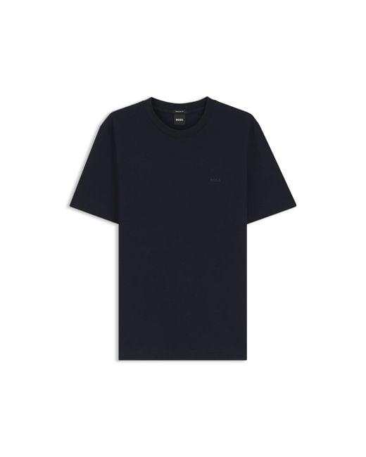 Boss Black Cotton-Jersey T-Shirt With Logo Detail for men