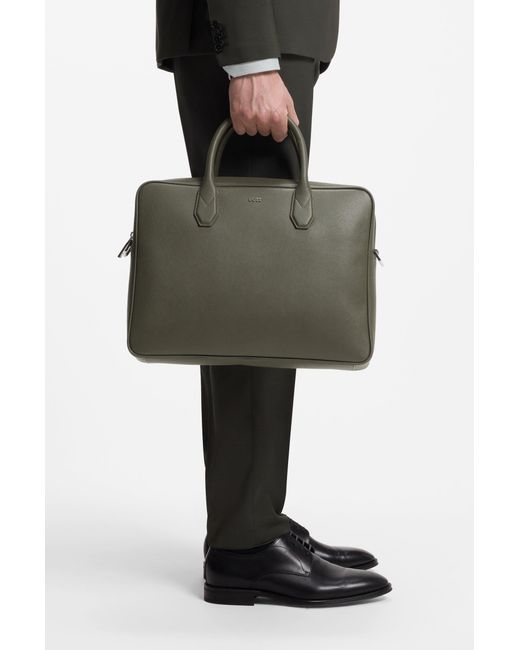 Borsa Portadocumenti di Boss in Green da Uomo
