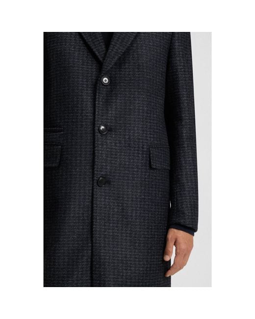 Boss Blue Slim-Fit Coat With Detachable Inner for men