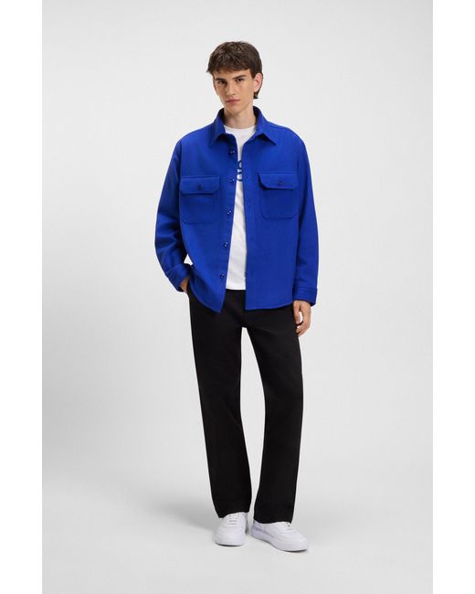 HUGO Light Blue Men's Casual Shirts Size M for men