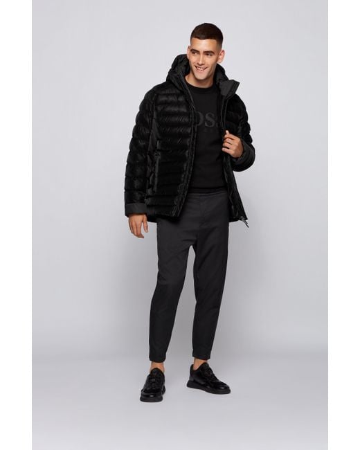 boss quilted jacket