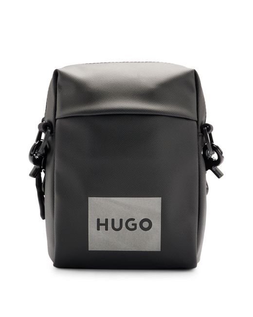 HUGO Reportertas Met Decoratieve, Reflecterende Logoprint in het Black voor heren