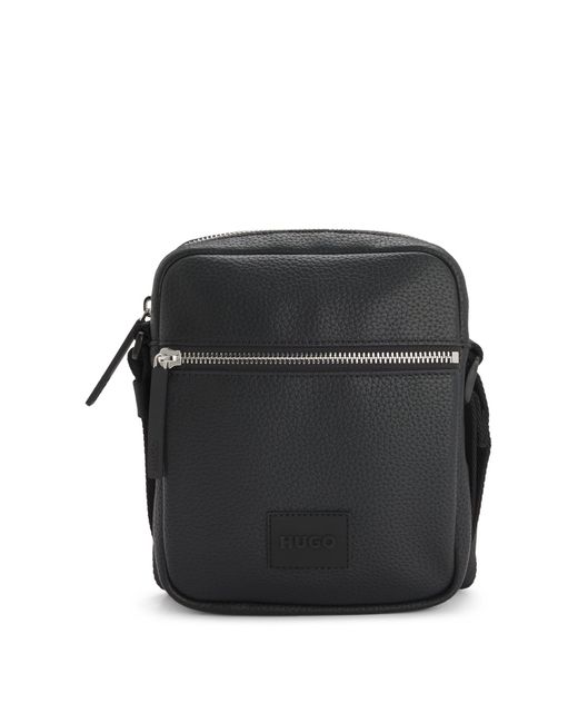 HUGO Reportertas Met Logopatch in het Black voor heren