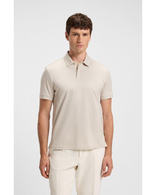 Boss Natural White Men's Polo Shirts Size L for men