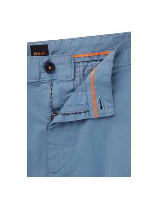 Boss Blue Slim-Fit Shorts for men