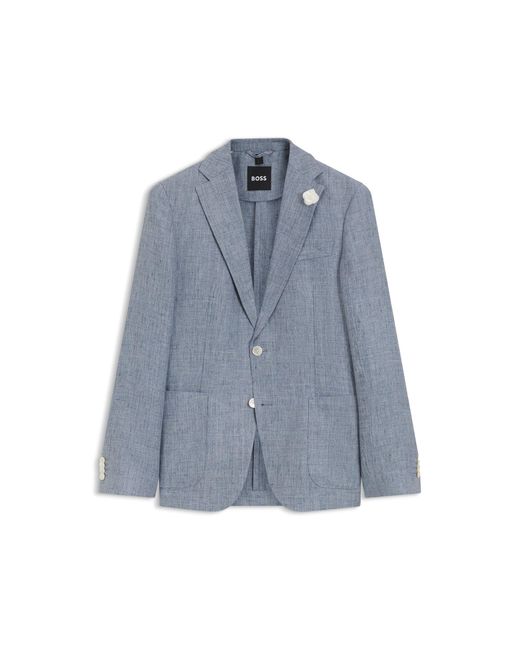 Boss Blue Slim-Fit Jacket for men
