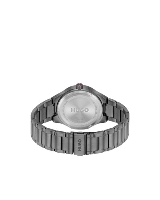 HUGO Blue Lit-Plated Watch With Dial for men