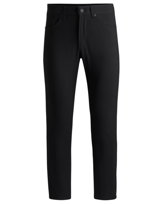 Boss Slim-fit Jeans Van Geweven Stretchmateriaal in het Black voor heren