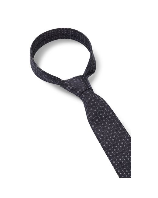 Boss Blue Formal Tie With All-Over Jacquard Pattern for men