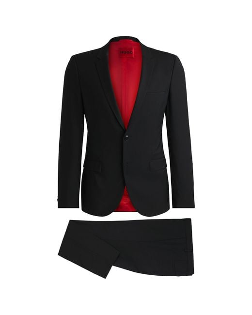 HUGO Black Slim-Fit Suit for men