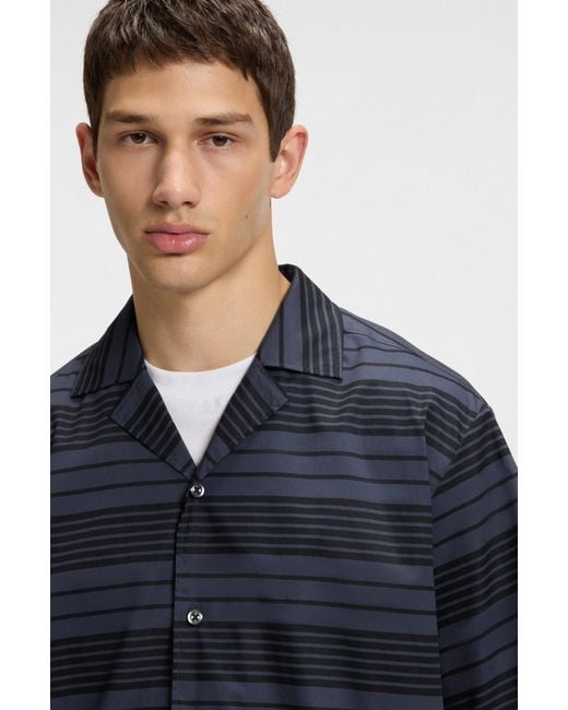 HUGO Dark Blue Men's Casual Shirts Size M for men