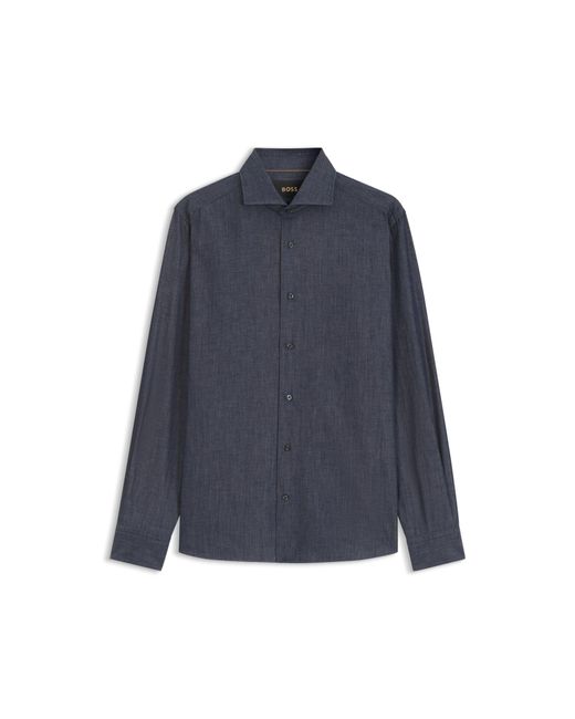 Boss Blue Slim-Fit Shirt for men